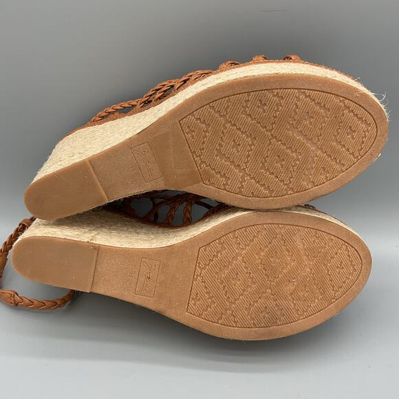 NEW Zodiac Women’s Shana Espadrille Wedge Sandals Brown Size 11M - Picture 8 of 10
